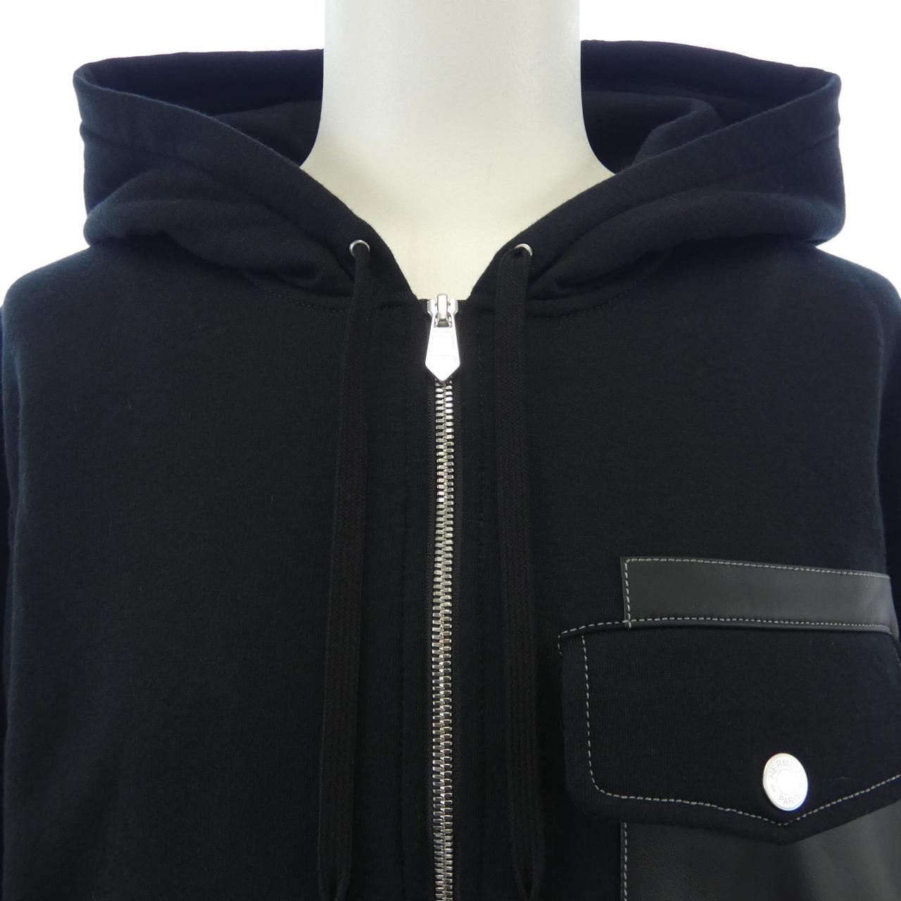 エルメス カシミヤ混パーカー
