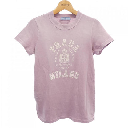 プラダ トライアングルロゴ コットンTシャツ