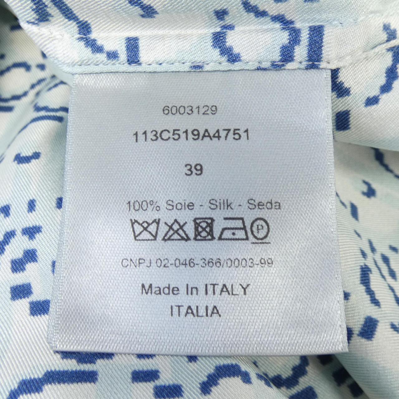 ディオール シルク半袖シャツ