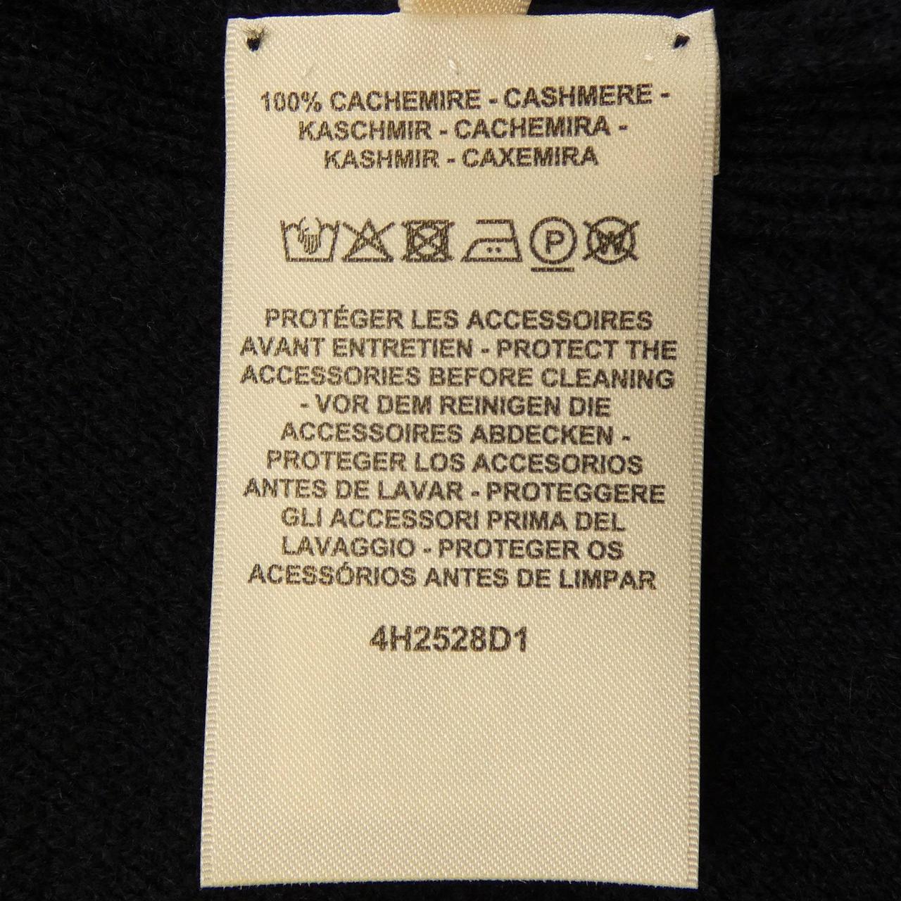 エルメス カナディアンボタン カシミア ワンピース