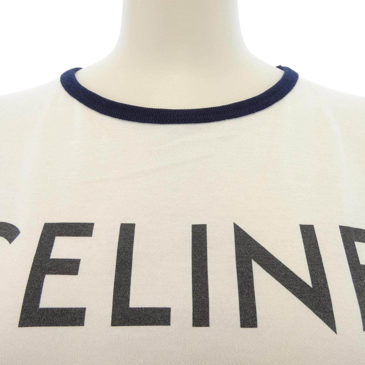 セリーヌ CELINE PARIS トリオンフ コットンTシャツ