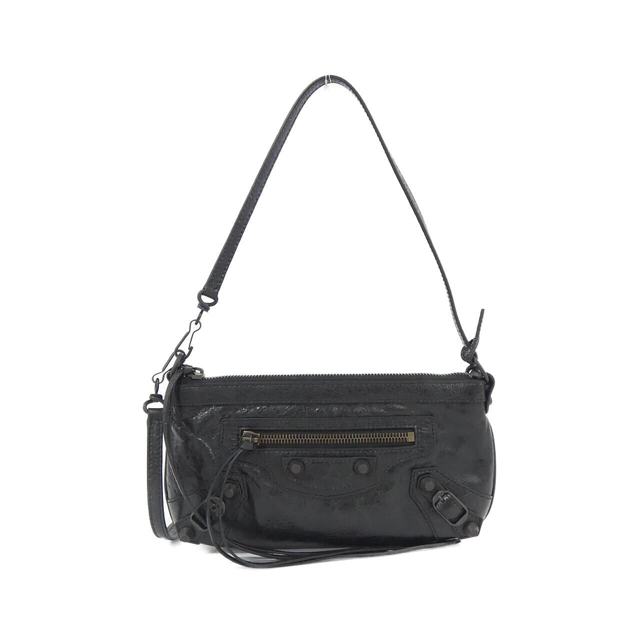 バレンシアガ LE CITY POUCH ラムレザー ショルダーバッグ
