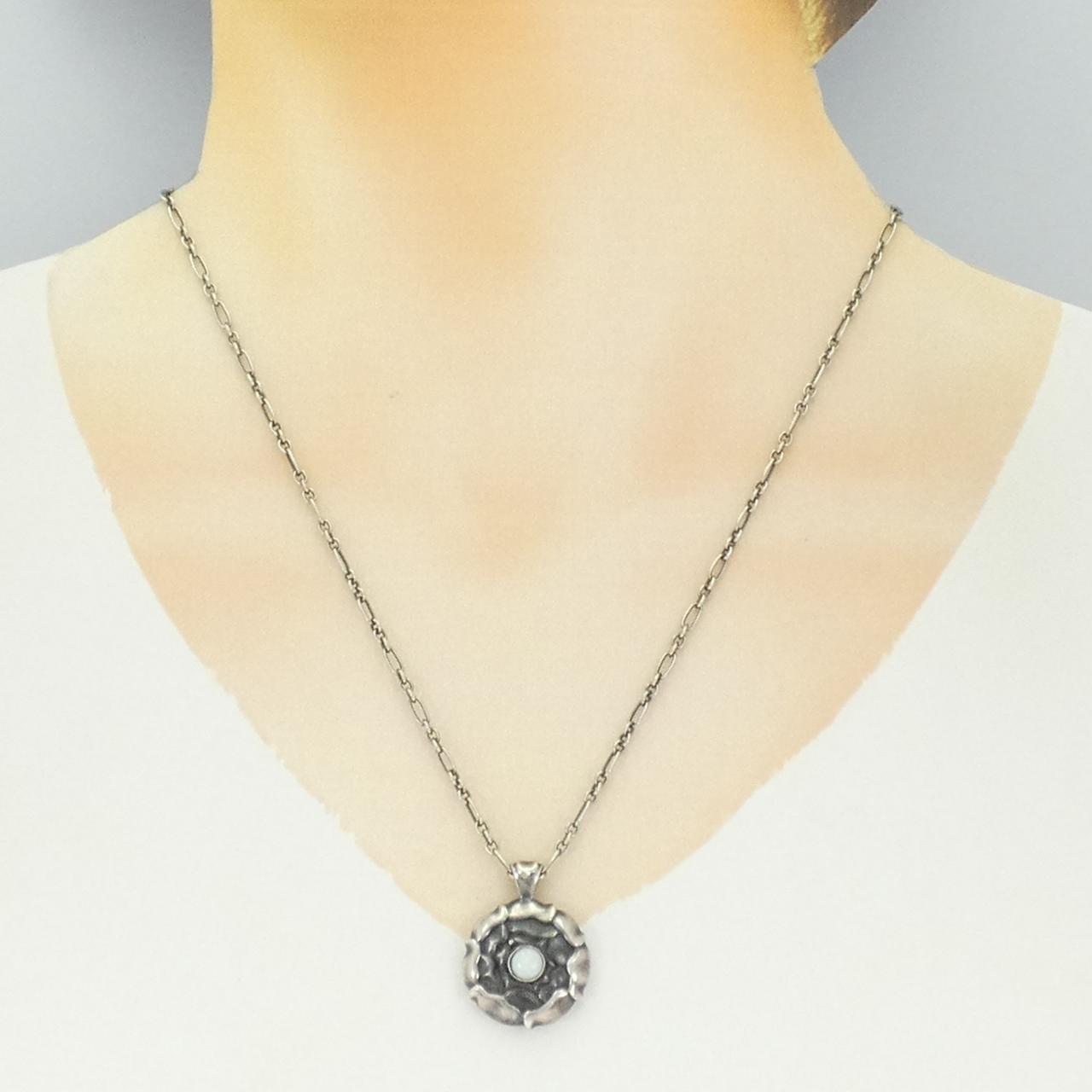 ジョージジェンセン 925シルバー オパール ネックレス