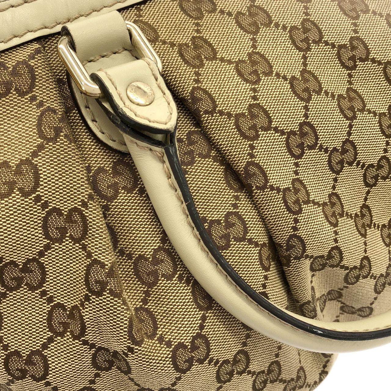 グッチ スーキー GGキャンバス レザー ショルダーバッグ