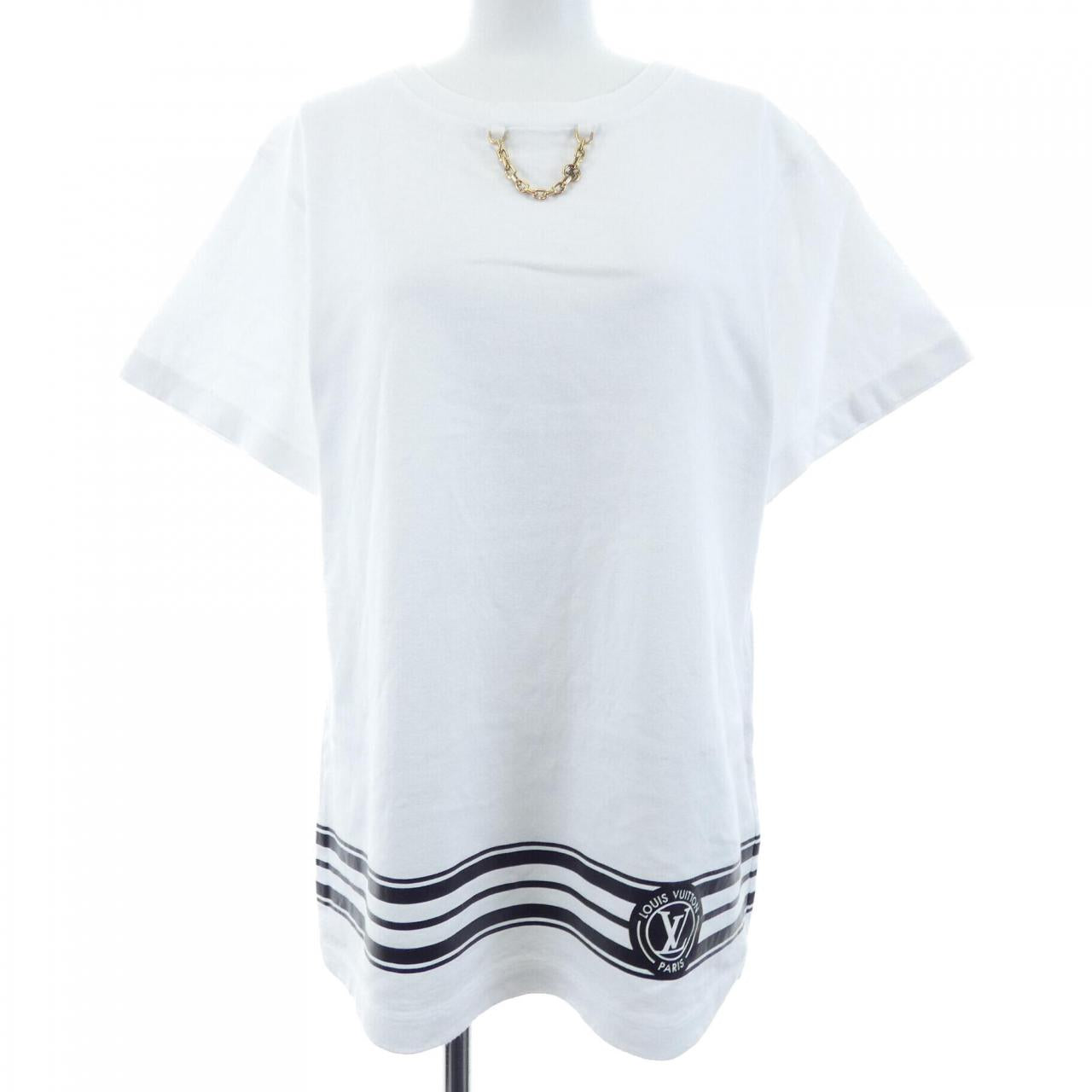 ルイヴィトン LVストライプ コットンTシャツ