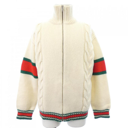 グッチ ケーブルニット ウールジャケット