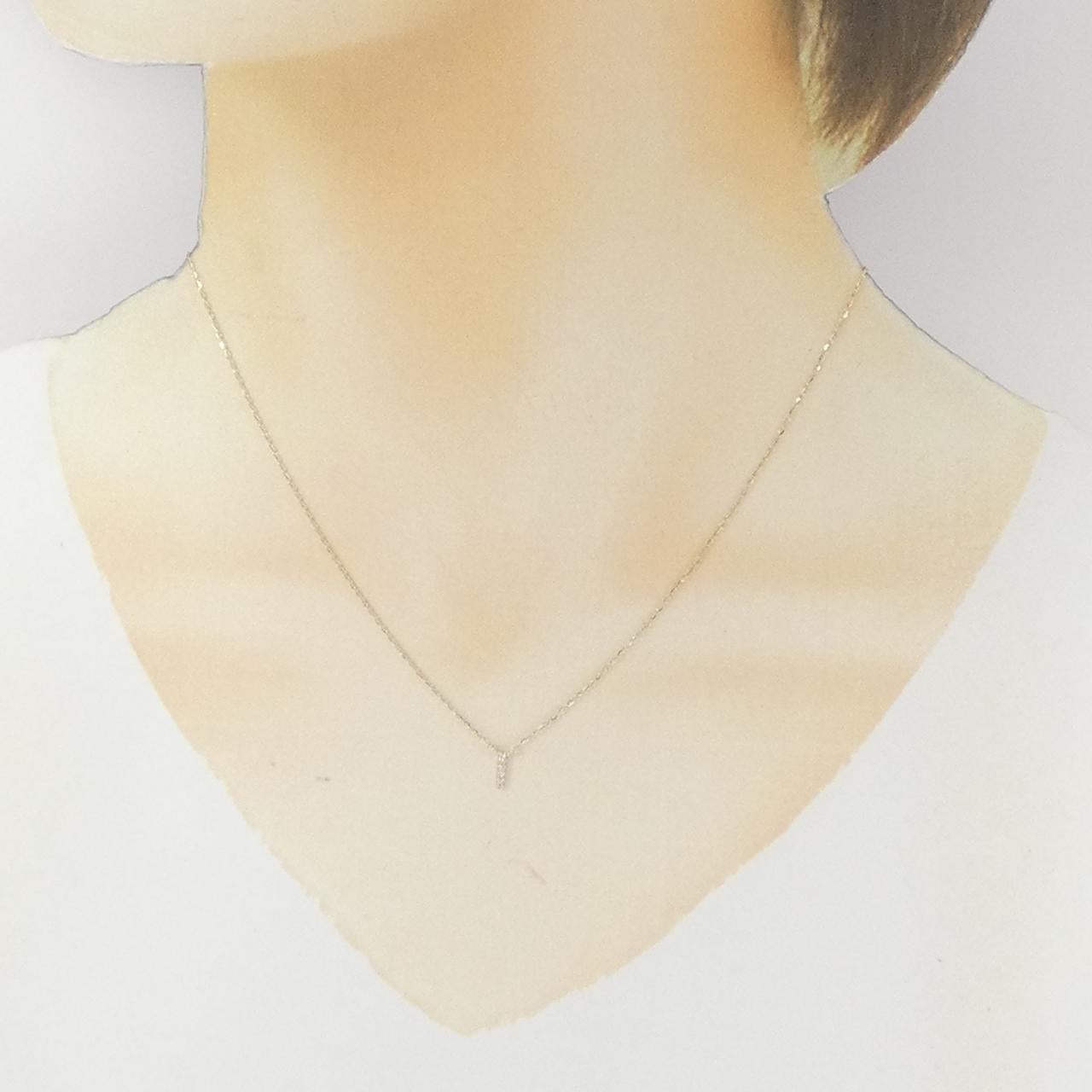 エテ K10イエローゴールド ダイヤモンドネックレス
