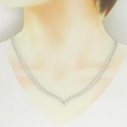 Pt900 プラチナ ダイヤモンドネックレス