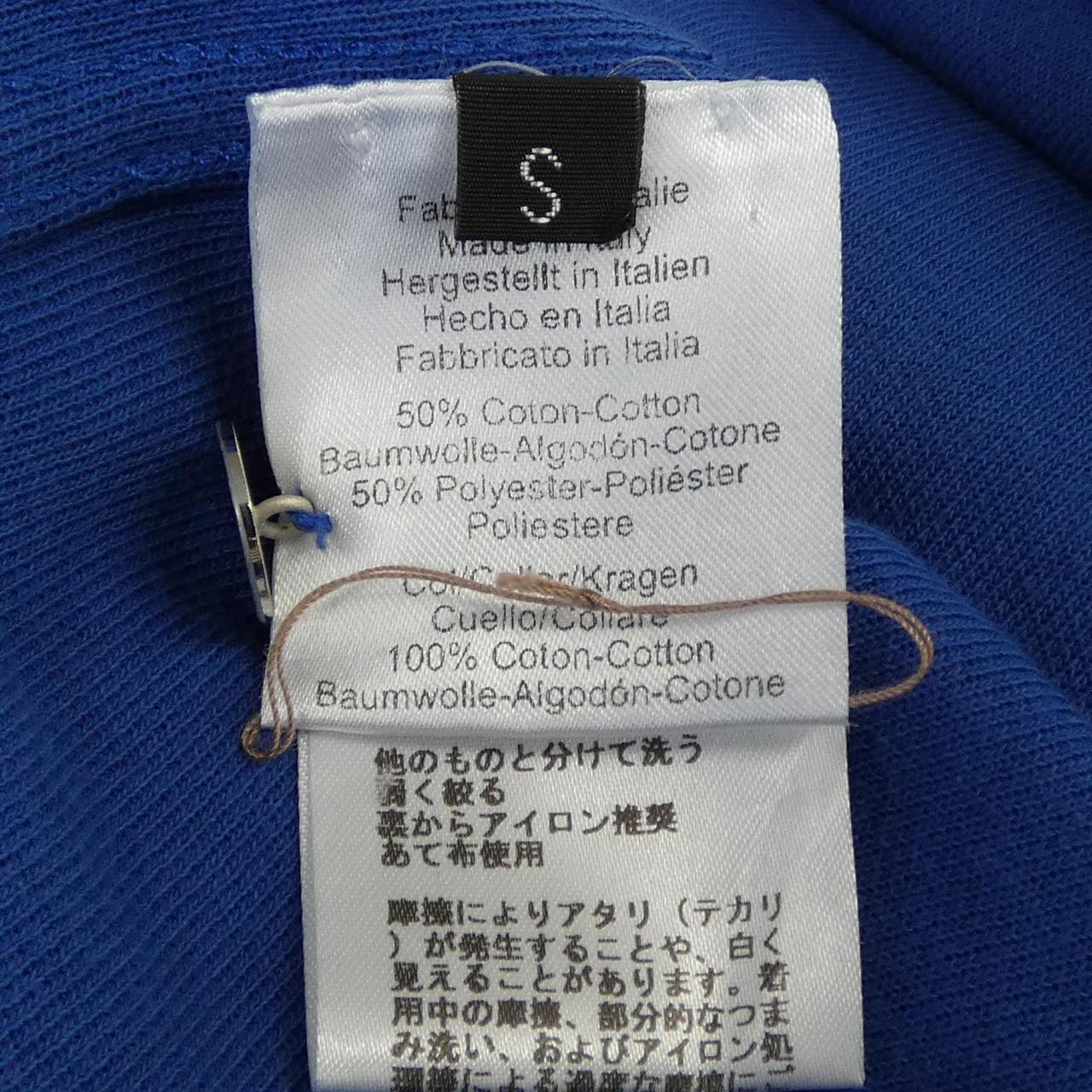 エルメス クルードセル ドゥブルジュー コットンポリエステル ポロシャツ