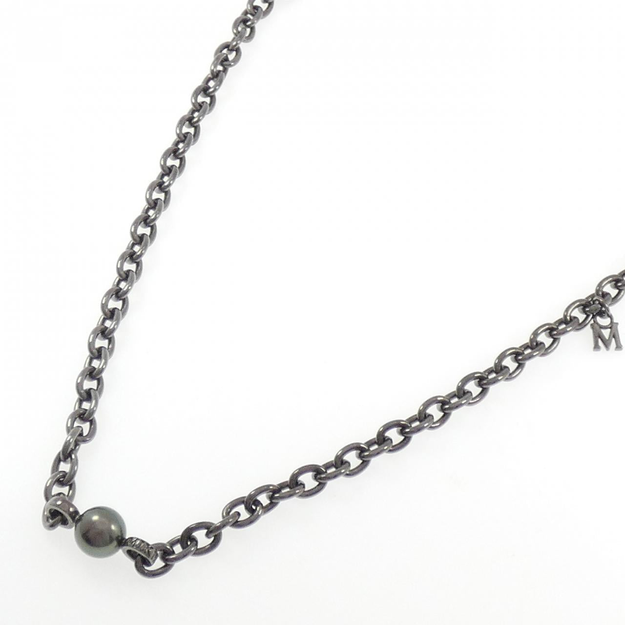ミキモト パッショノワール 925シルバー 黒蝶パールネックレス
