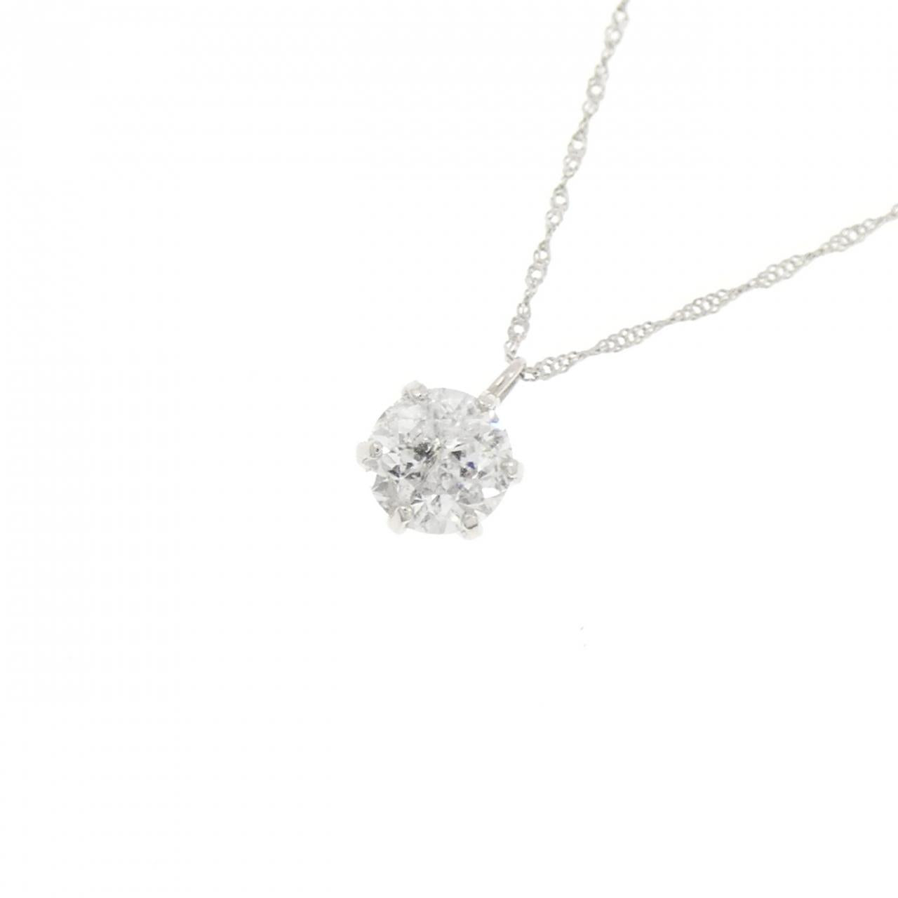 プラチナPT1000 PT850 0.5ctダイヤモンドネックレス