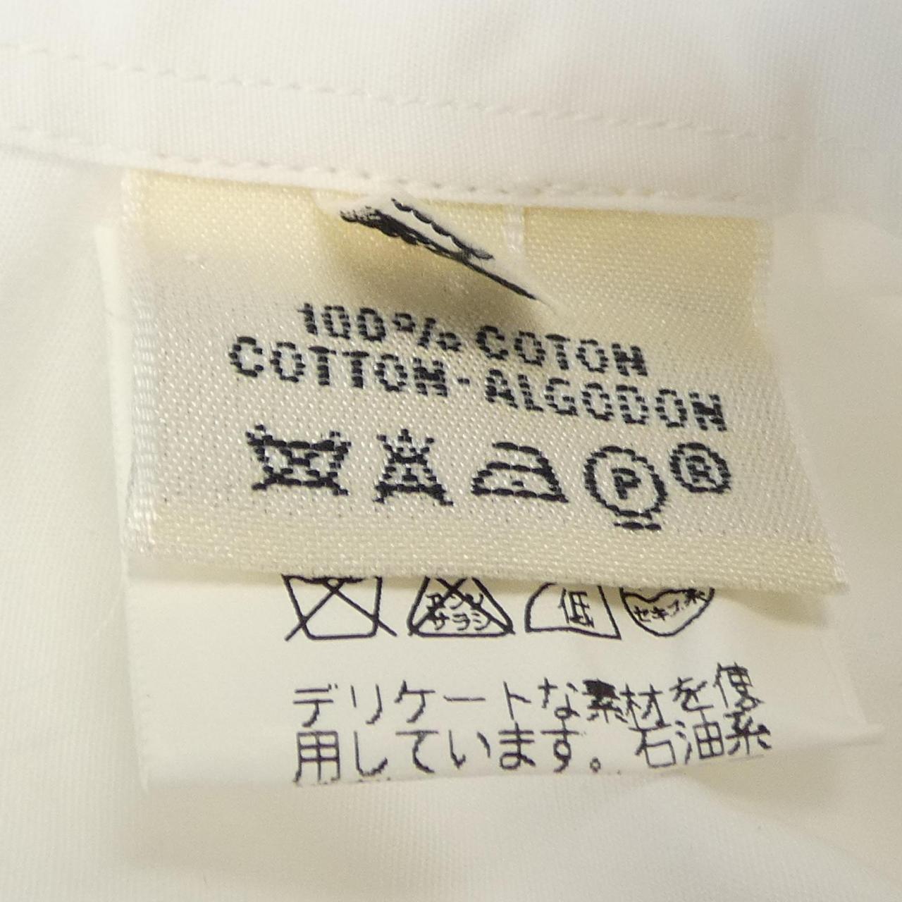 エルメス フラップポケット コットンシャツ