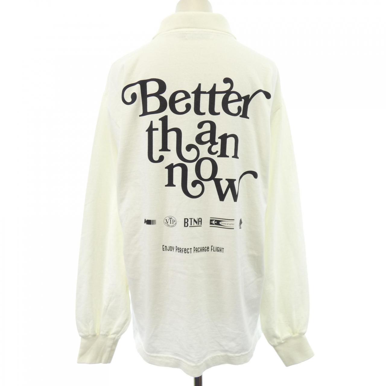 BETTER THAN NOW コットンポロシャツ