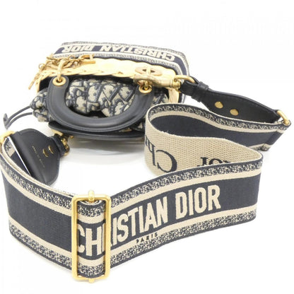 クリスチャンディオール DIOR OBLIQUE ナチュラルウィッカー ハンドバッグ