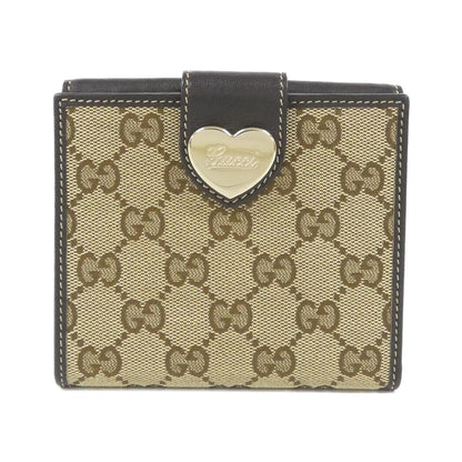 グッチ GGキャンバス レザー 二つ折り財布