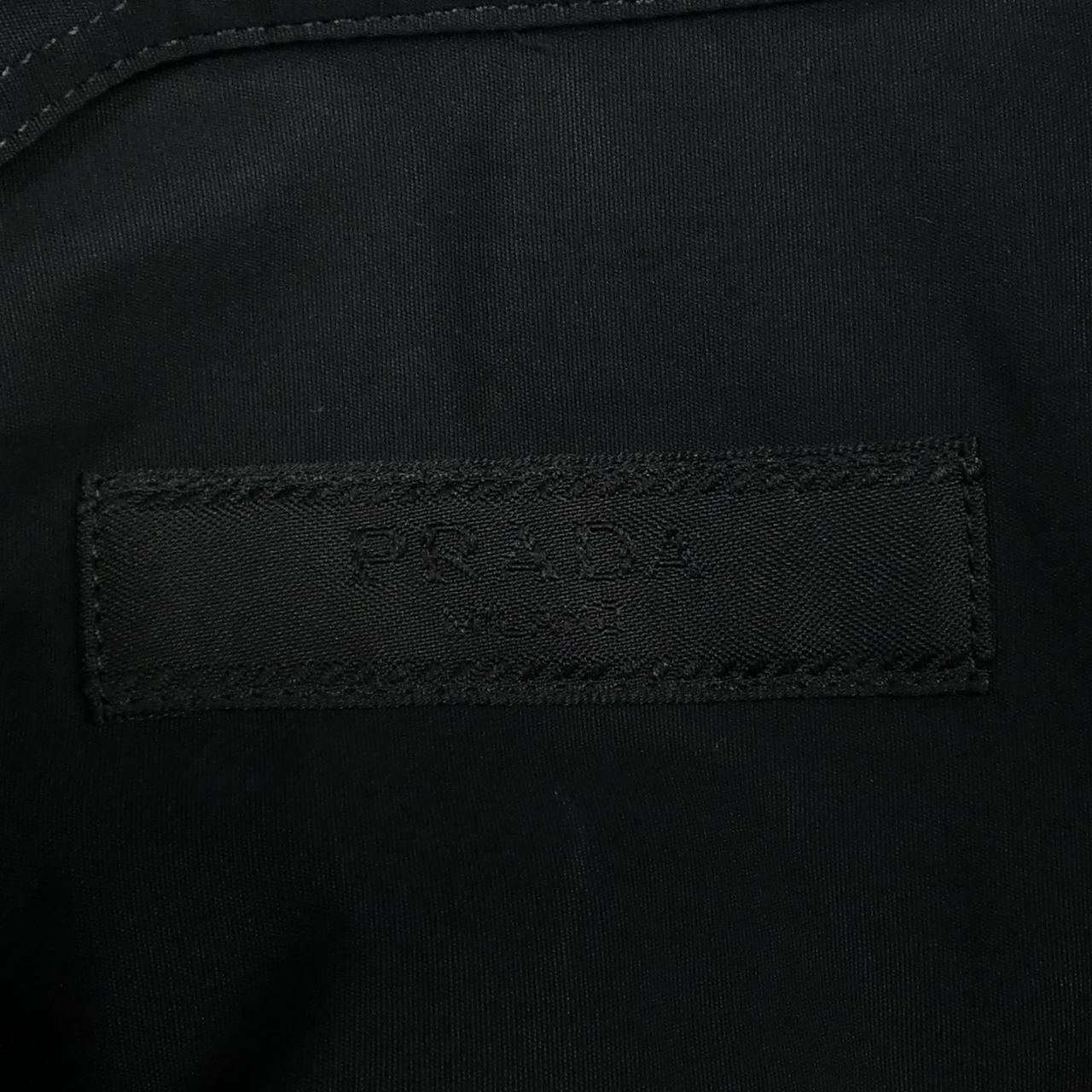 プラダ トライアングルロゴ コットンシャツ