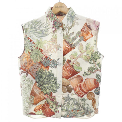 エルメス JARDIN SECRET シルクトップス