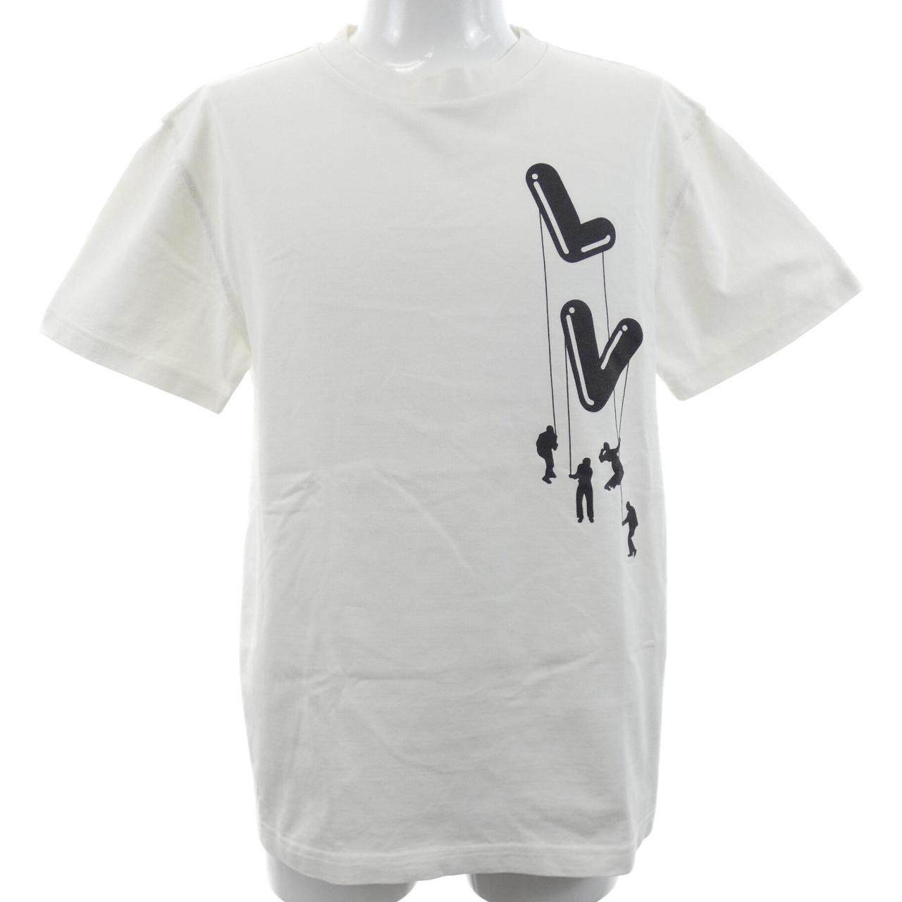ルイヴィトン フローティングLVプリンテッド コットンTシャツ