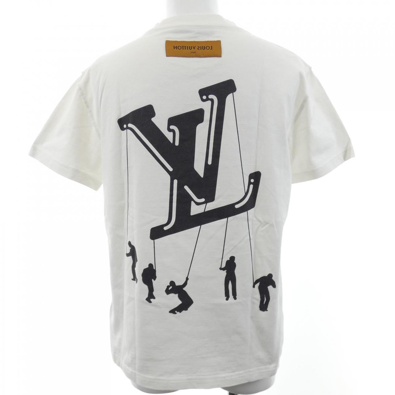 ルイヴィトン フローティングLVプリンテッド コットンTシャツ