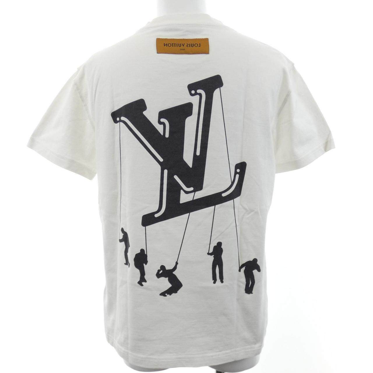 ルイヴィトン フローティングLVプリンテッド コットンTシャツ