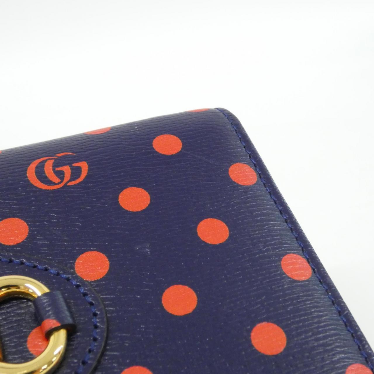 グッチ GUCCI HORSEBIT 1955 レザー チェーンウォレット