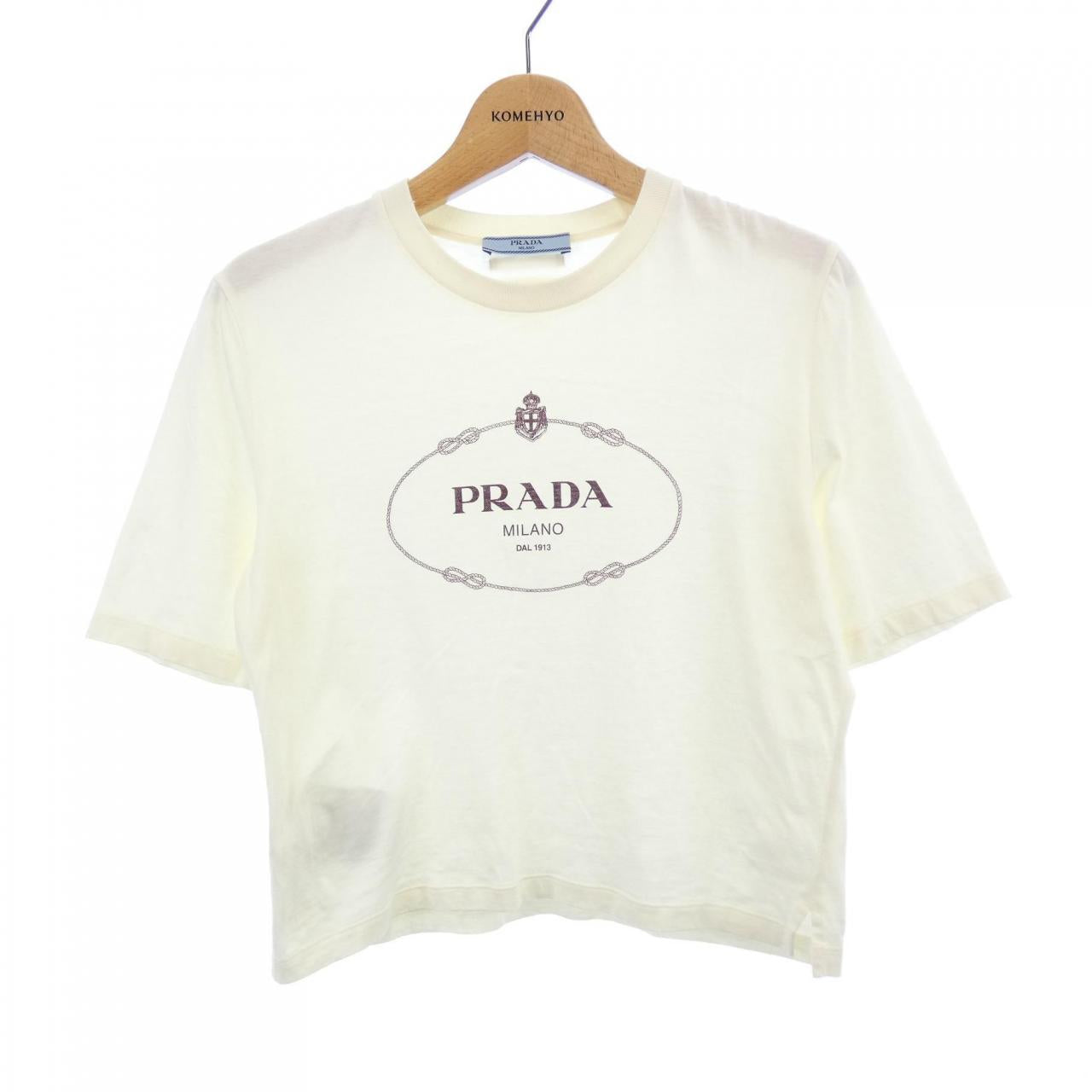 プラダ SAVOY LOGO コットンTシャツ