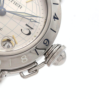 カルティエ パシャC GMT ステンレススチール メンズ腕時計