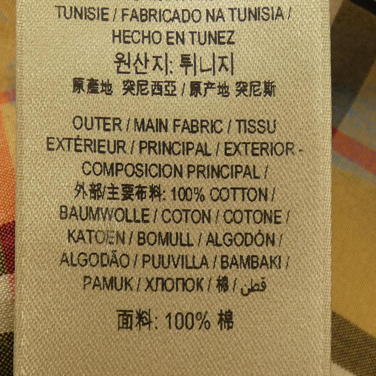 バーバリー コットンシャツ