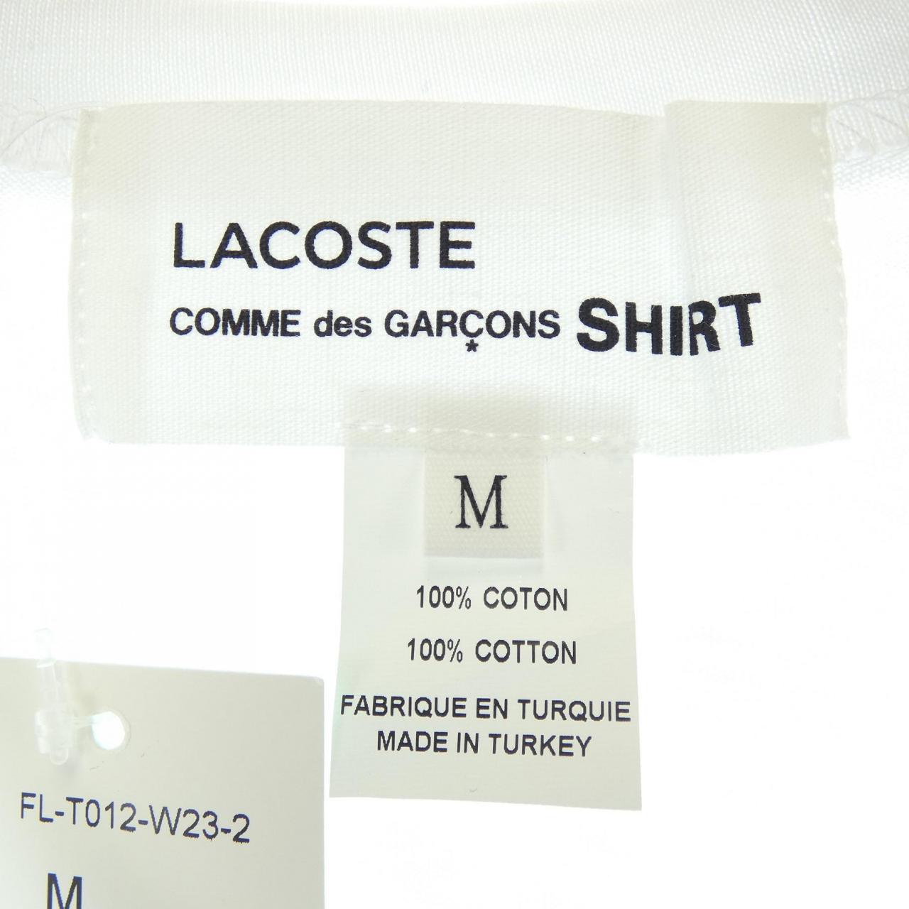 コムデギャルソン FL-T012 LACOSTE Tシャツ