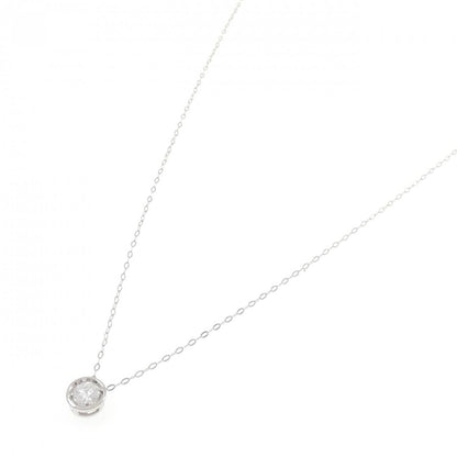 ジーエスティービー Pt950 ダイヤモンドネックレス 0.30CT