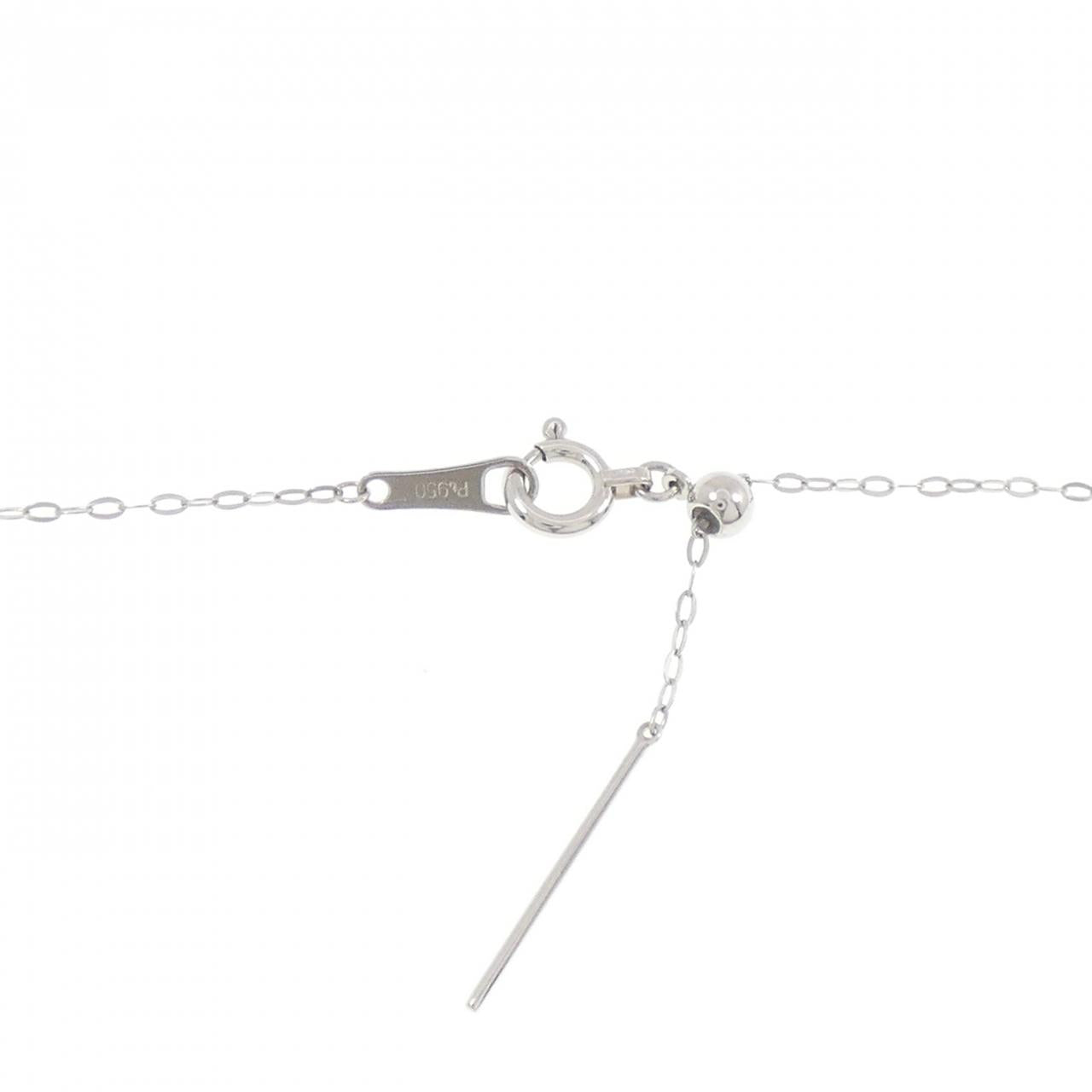ジーエスティービー Pt950 ダイヤモンドネックレス 0.30CT