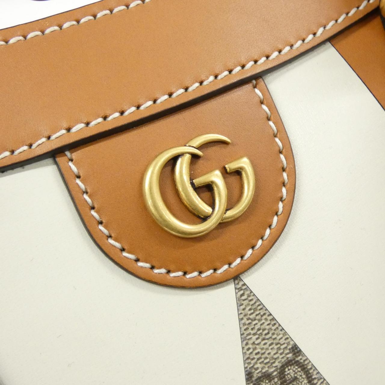 グッチ ダイアナ GGスプリームキャンバス レザートートバッグ