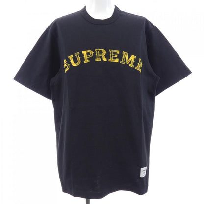 シュプリーム PLAID APPLIQUE コットンTシャツ