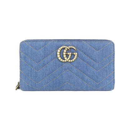 グッチ GGマーモント デニム 長財布