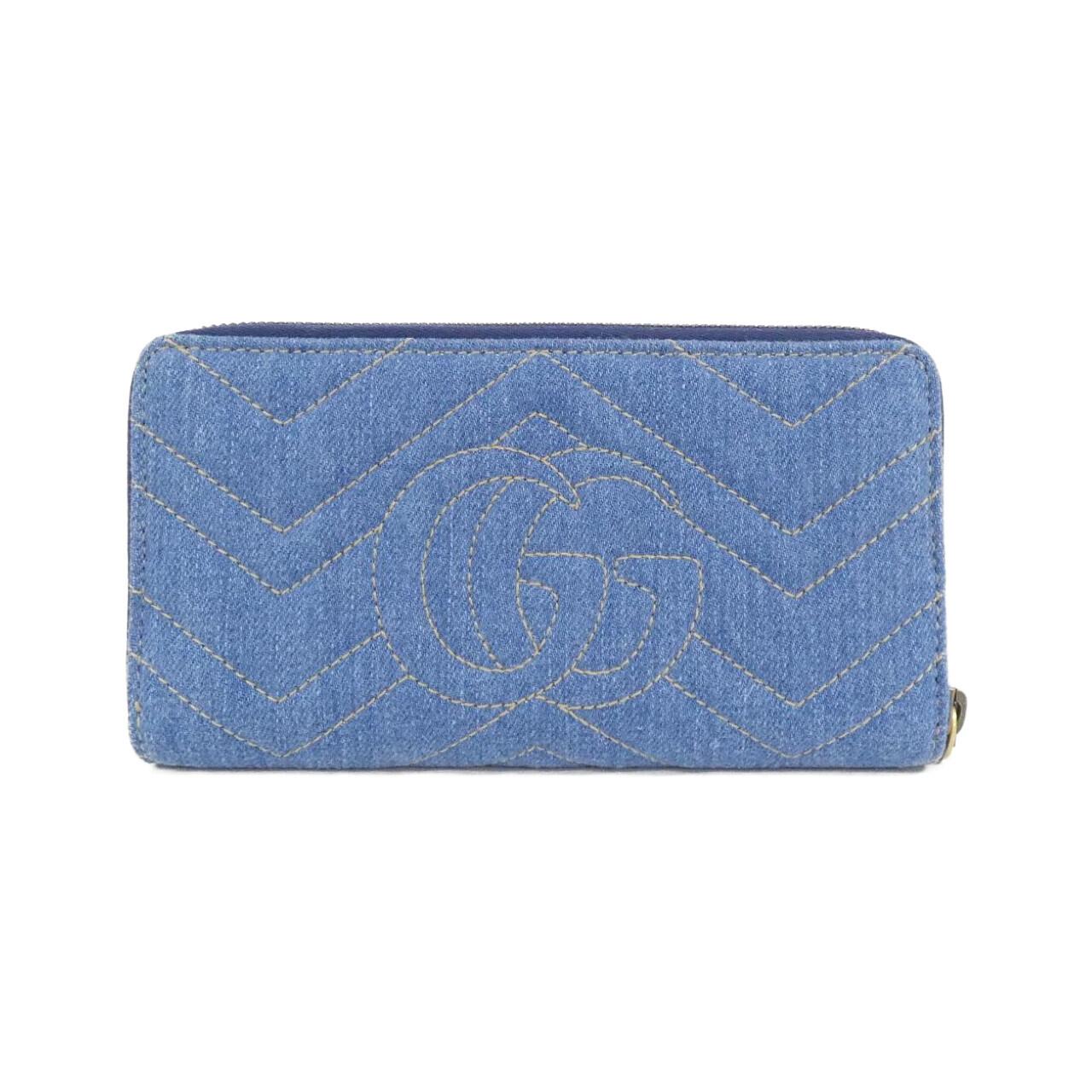 グッチ GGマーモント デニム 長財布