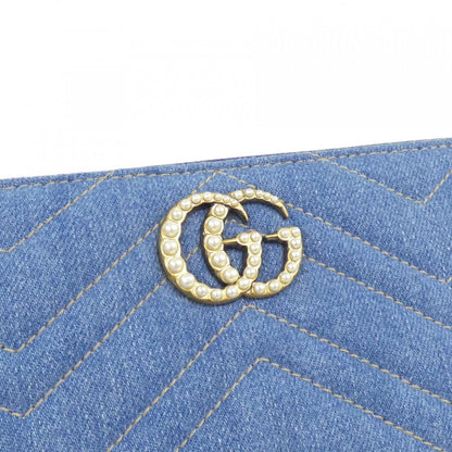 グッチ GGマーモント デニム 長財布