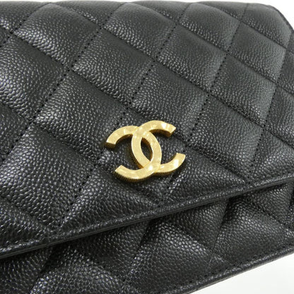 シャネル キャビアスキン チェーンウォレット 財布
