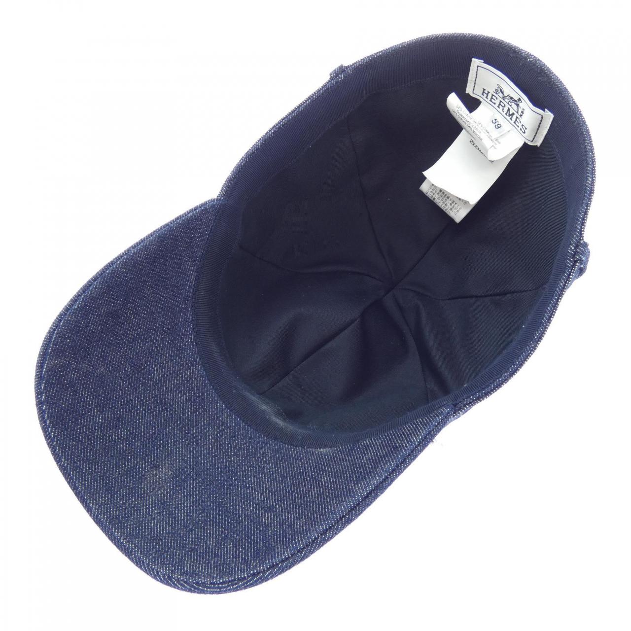 エルメス JOANNE DENIM コットンキャップ