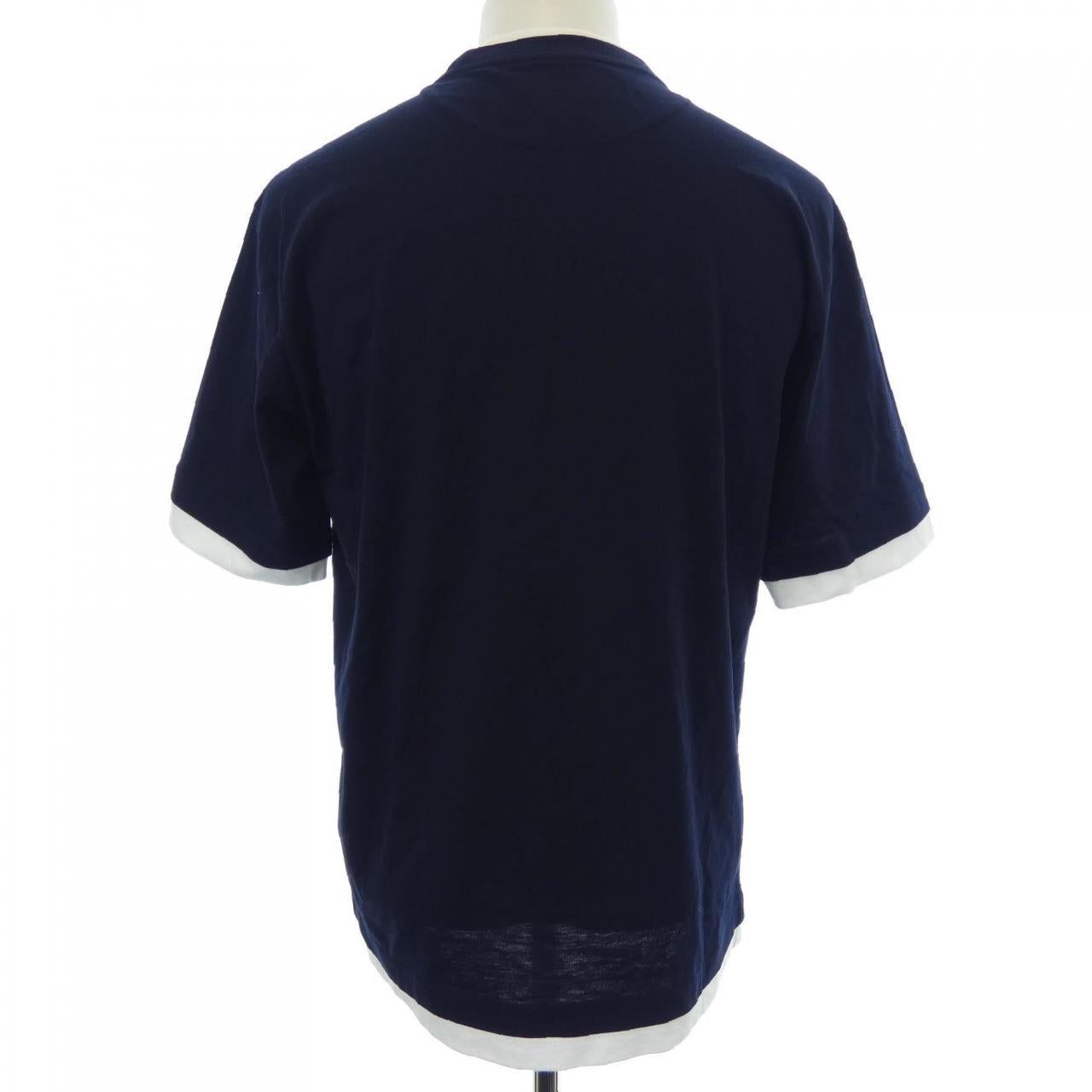 プラダ トライアングルロゴ コットンTシャツ