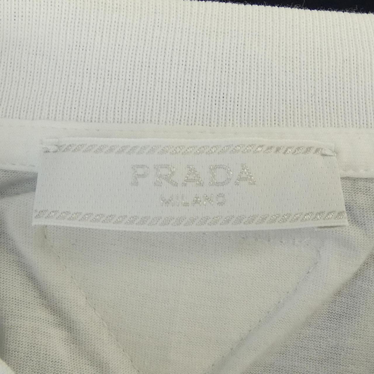 プラダ トライアングルロゴ コットンTシャツ