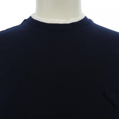 プラダ トライアングルロゴ コットンTシャツ