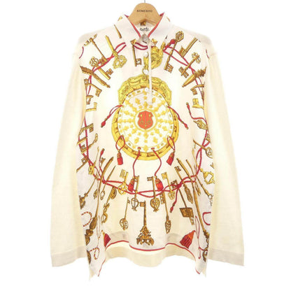 エルメス LES CLES シルク コットンカシミヤ トップス