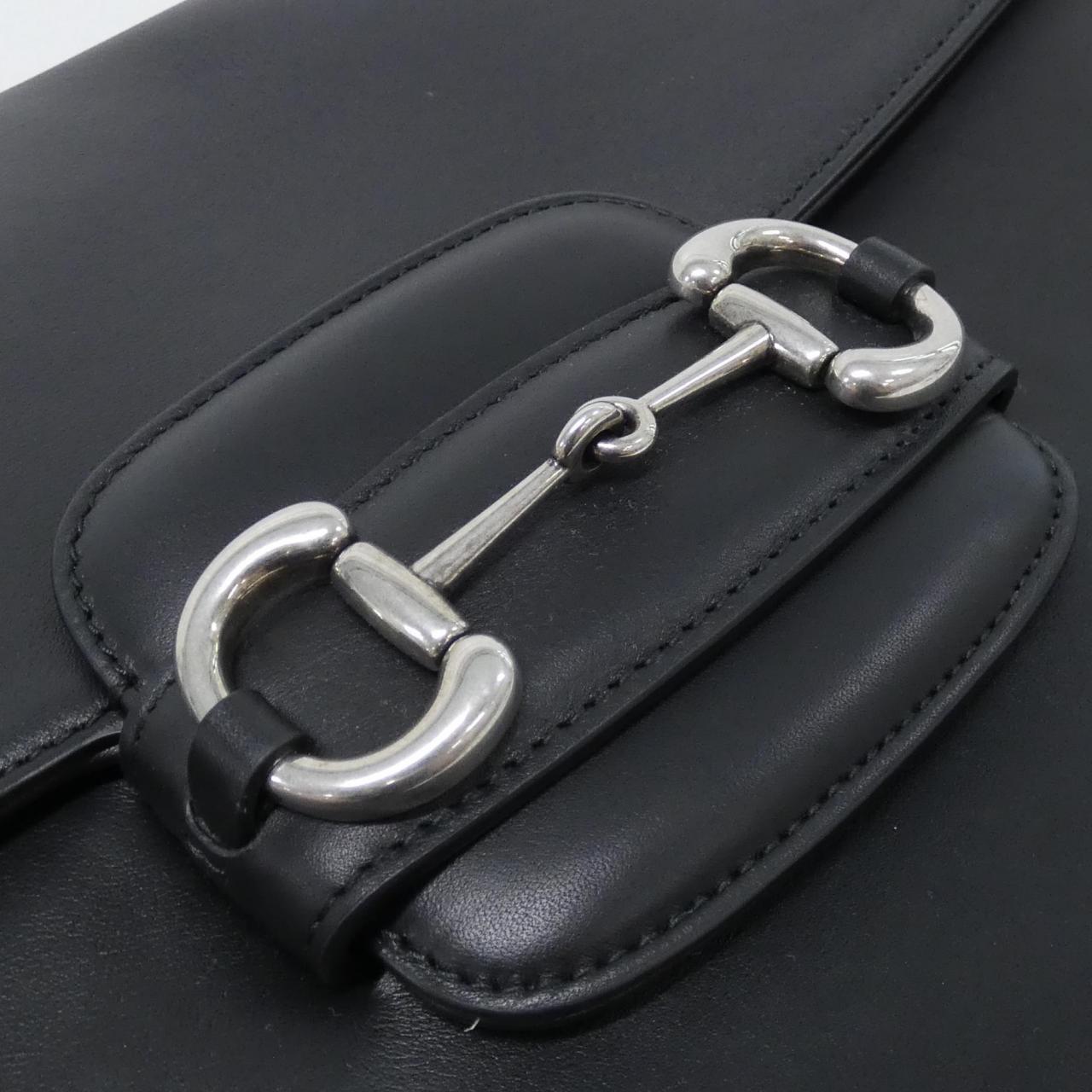 グッチ HORSEBIT 1955 レザーショルダーバッグ