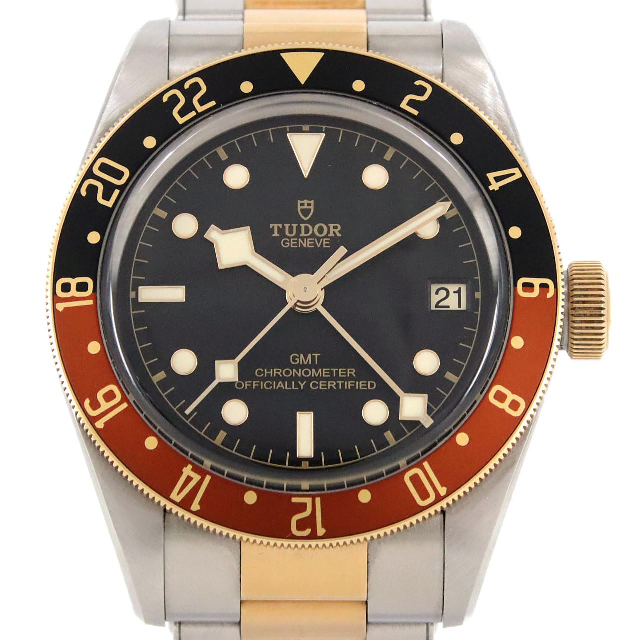 チューダー ブラックベイGMT S&G ステンレススチール イエローゴールド 自動巻
