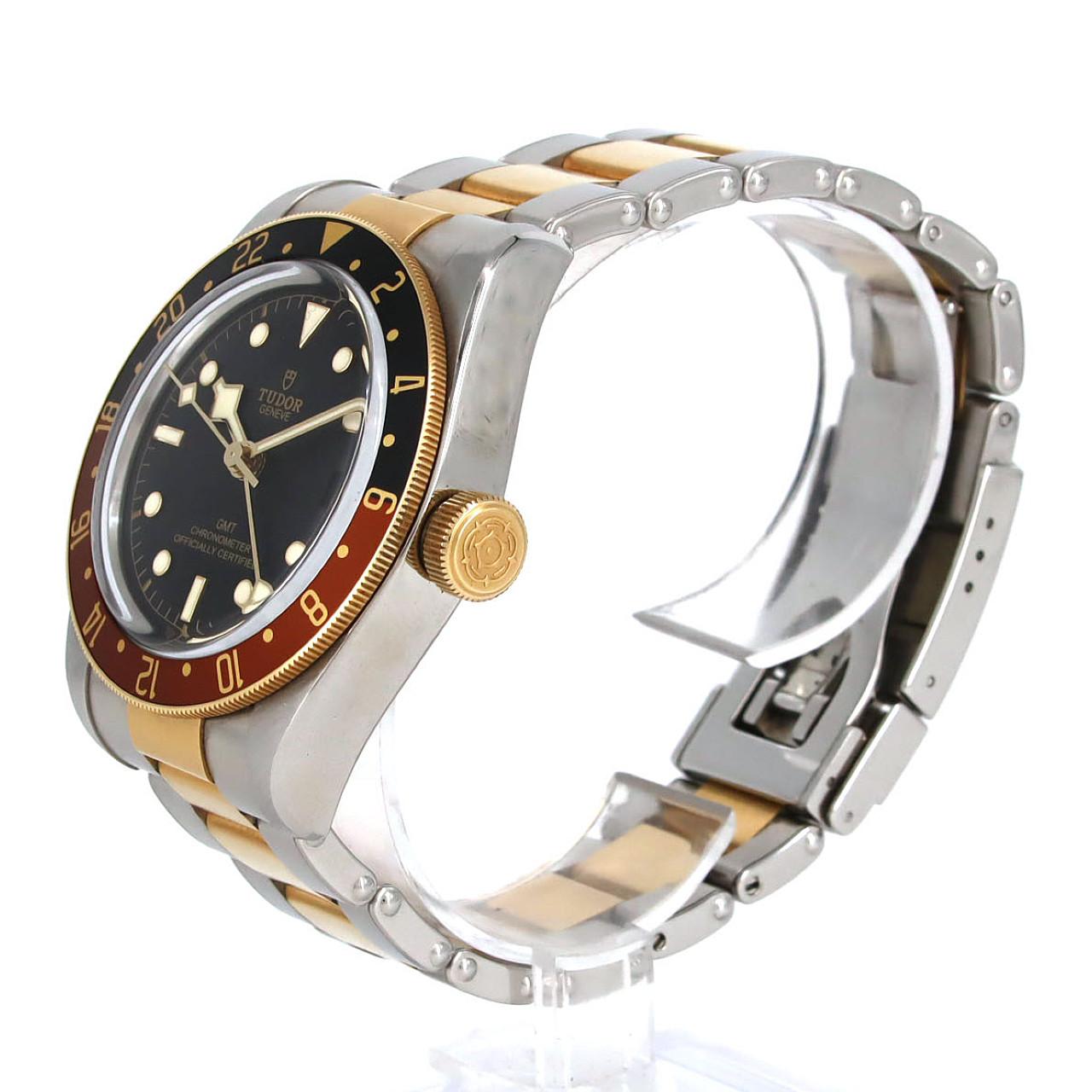 チューダー ブラックベイGMT S&G ステンレススチール イエローゴールド 自動巻