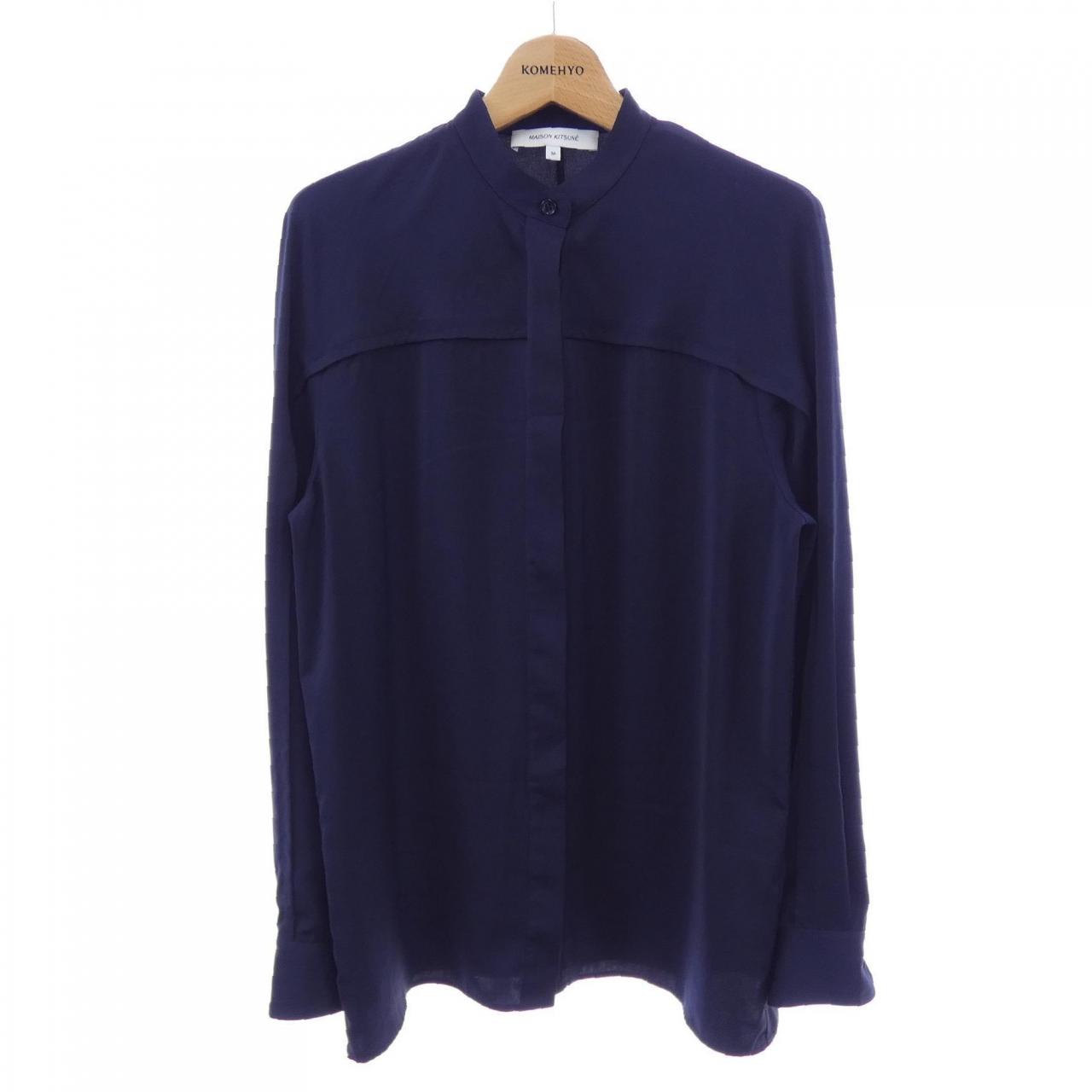 メゾンキツネ シルクシャツ