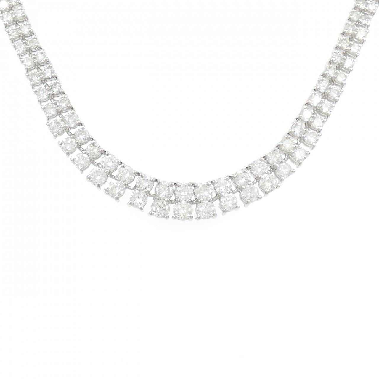 プラチナ850 10.00CTダイヤモンドネックレス