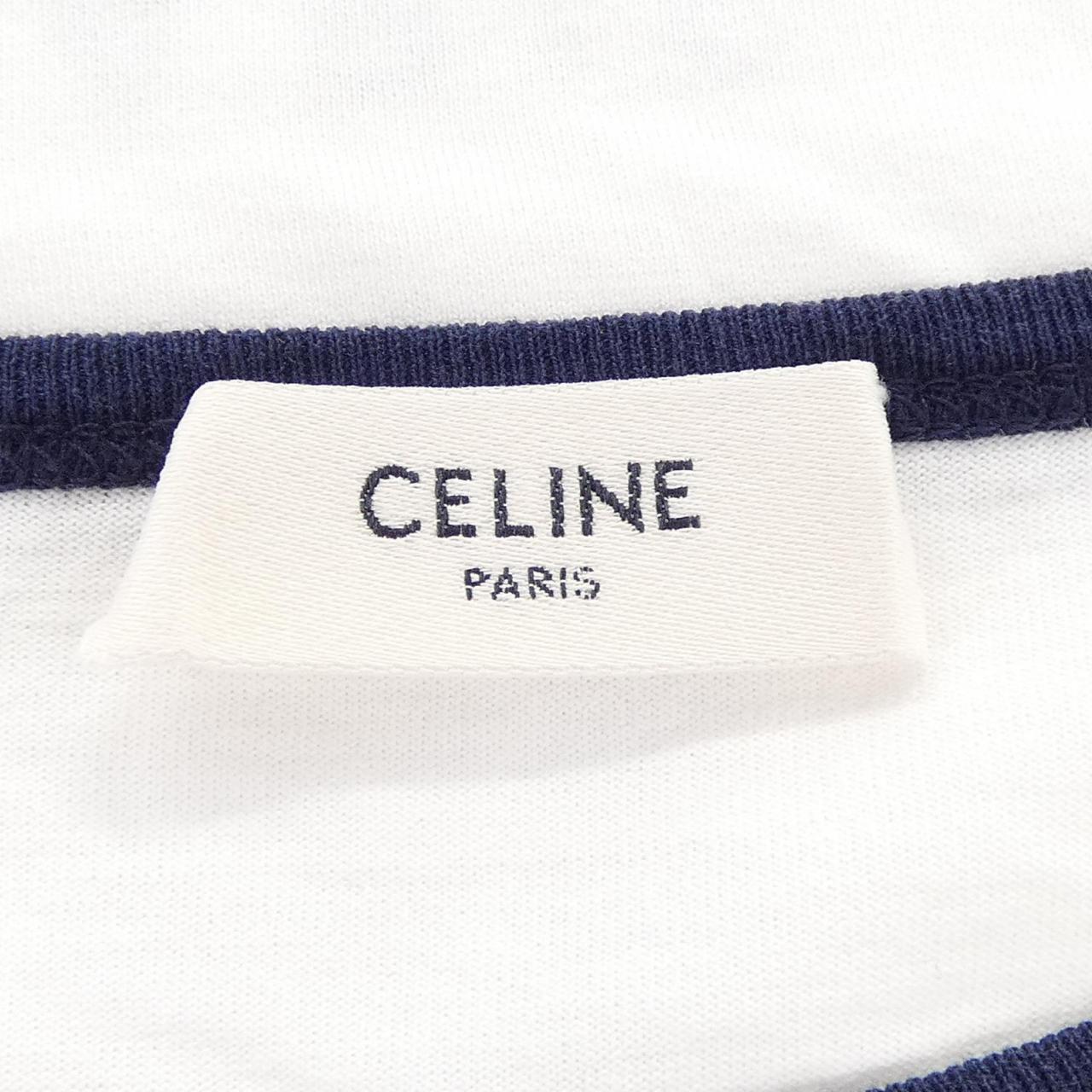 セリーヌ CELINE PARIS トリオンフ コットンTシャツ