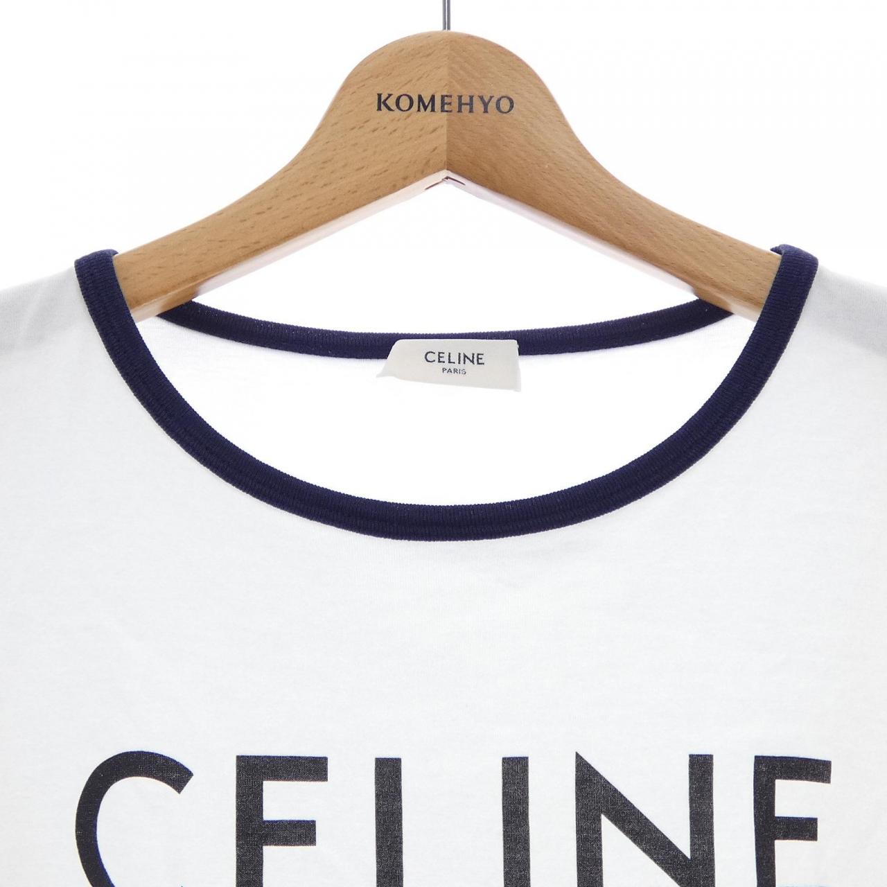 セリーヌ CELINE PARIS トリオンフ コットンTシャツ