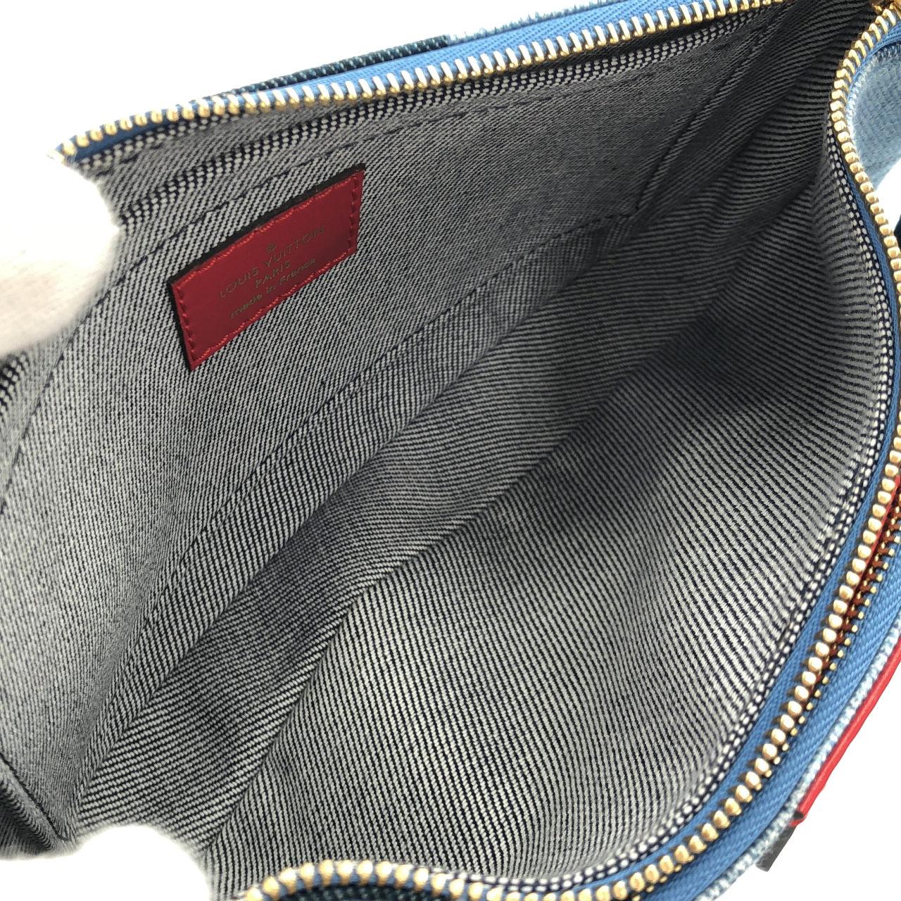 ルイヴィトン モノグラム デニム ミュルティポシェットアクセソワール ショルダーバッグ